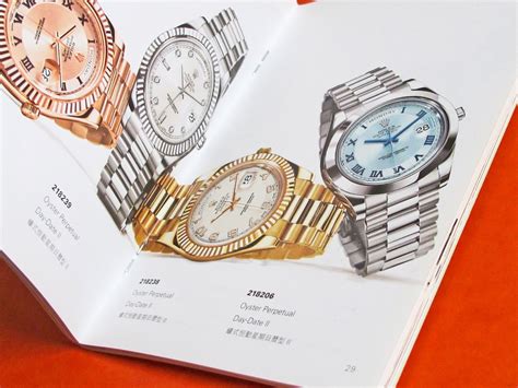 Rolex catalogue with prices